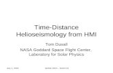 Time-Distance Helioseismology from HMI