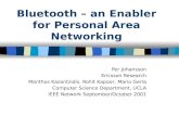 Bluetooth – an Enabler for Personal Area Networking