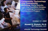 October 17, 2002 Randal D. Pinkett, Ph.D. BCT Partners, LLC. Atlanta Technology Summit