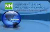 EQUIPMENT LEASING AVAILABLE NATIONWIDE