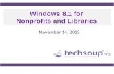 Windows 8.1 for  Nonprofits and Libraries