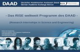 -  - Das RISE weltweit Programm des DAAD -  (Research Internships in Science and Engineering)