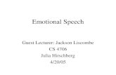 Emotional Speech
