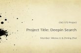 Project Title:  D eepin  Search