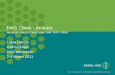 DAS Client Libraries An easy way to create your own DAS client