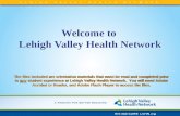 Welcome to  Lehigh Valley Health Network
