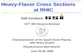 Heavy-Flavor Cross Sections        at RHIC