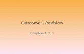 Outcome 1 Revision