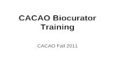 CACAO Biocurator Training