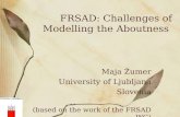 FRSAD: Challenges of Modelling the Aboutness