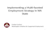 Implementing a Multi-faceted Employment Strategy in WA State