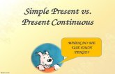 Simple Present vs. Present Continuous