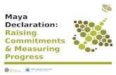 Maya Declaration:  Raising Commitments & Measuring Progress