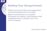 Building Trust Among Investors