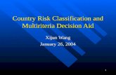 Country Risk Classification and Multiriteria Decision Aid