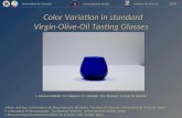 Color Variation in standard Virgin-Olive-Oil Tasting Glasses