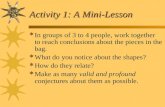 Activity 1: A Mini-Lesson