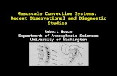 Mesoscale Convective Systems:  Recent Observational and Diagnostic Studies Robert Houze