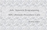 Adv. Network Programming RPC (Remote Procedure Call)
