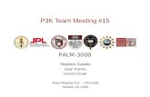 P3K Team Meeting #15