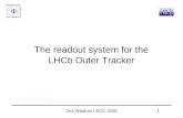 The readout system for the LHCb Outer Tracker