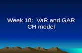 Week 10:  VaR and GARCH model