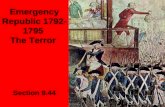 Emergency Republic 1792-1795  The Terror