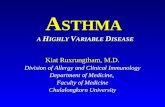 Kiat Ruxrungtham, M.D. Division of Allergy and Clinical Immunology Department of Medicine,