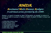 AMDA ,  A utomated  M ulti- D ataset  A nalysis: A web-based service provided by the CDPP.