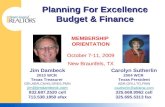 Planning For Excellence Budget & Finance