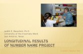 Longitudinal Results  of Number Name Project