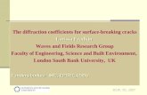 The diffraction coefficients for surface-breaking cracks Larissa Fradkin