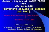 Current Status of LASER FRAME for KEK-Nano BPM (Tentative results of resolution test)