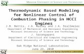 Thermodynamic Based Modeling for Nonlinear Control of Combustion Phasing in HCCI Engines