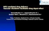HIFU mediated drug delivery:  Vascular shutdown facilitates drug depot effect
