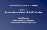 Digital Audio Signal Processing Topic-7: Active Noise Control  & 3D Audio
