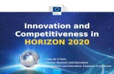 Innovation and Competitiveness  in HORIZON 2020
