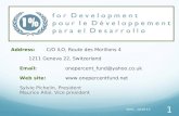 1% for Development Fund Address: 1% for Development Fund International Labour Organisation