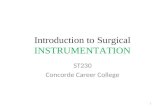 Introduction to Surgical  INSTRUMENTATION
