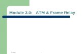 Module 3.0:   ATM & Frame Relay