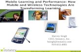 Mobile Learning and Performance: How Mobile and Wireless Technologies Are Transforming Learning