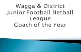 Wagga & District Junior Football Netball League Coach of the Year