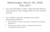 Wednesday, March 29, 2006 PHL105Y
