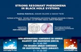 STRONG RESONANT PHENOMENA IN BLACK HOLE SYSTEMS