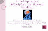 Inteligencias Múltiples  de Howard Gardner