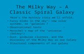 The Milky Way – A Classic Spiral Galaxy