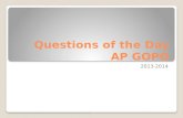 Questions of the Day AP GOPO