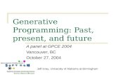 Generative Programming: Past, present, and future