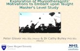 Exploration of Physiotherapists’ Motivations to Embark upon Taught Master's Level Study