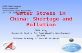 Water Stress in China: Shortage and Pollution